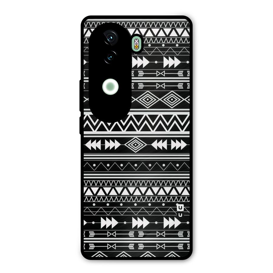 Black Aztec Creativity Metal Back Case for iQOO Z9s