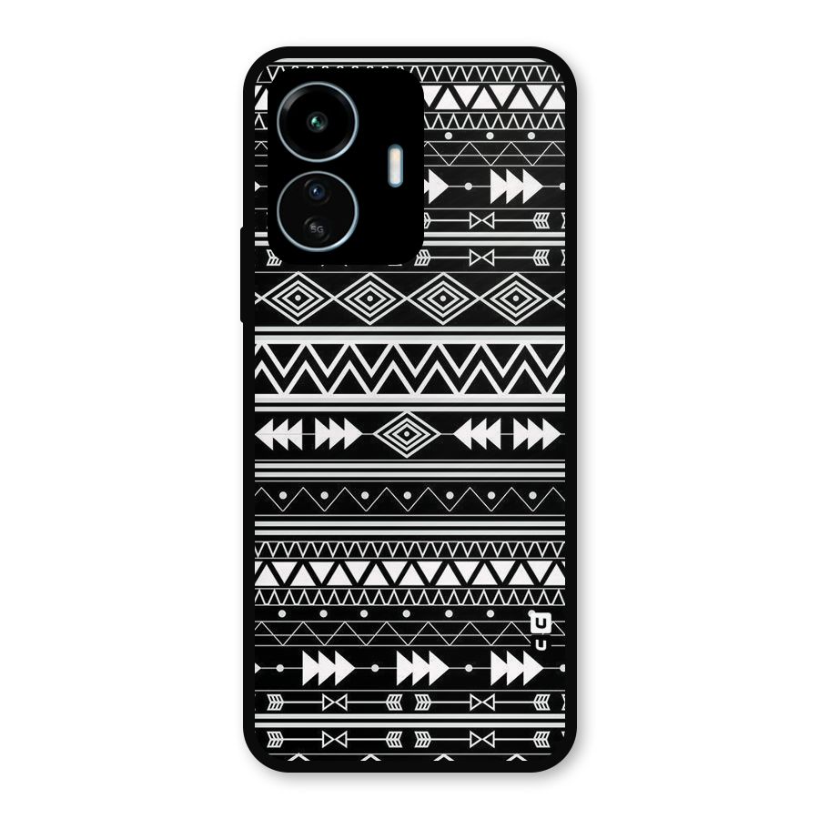 Black Aztec Creativity Metal Back Case for vivo iQOO Z6 Lite 5G