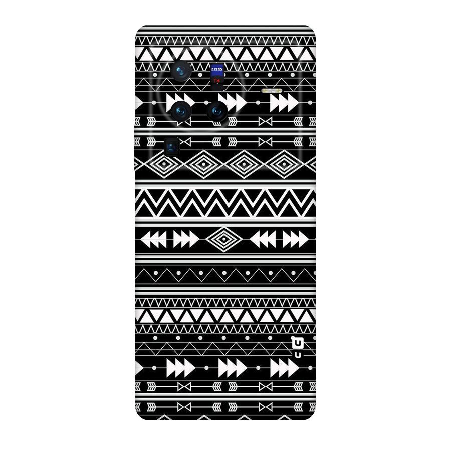 Black Aztec Creativity Original Polycarbonate Back Case for Vivo X80