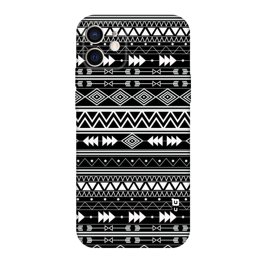 Black Aztec Creativity Original Polycarbonate Back Case for iPhone 12