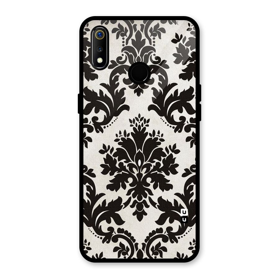 Black Beauty Glass Back Case for Realme 3