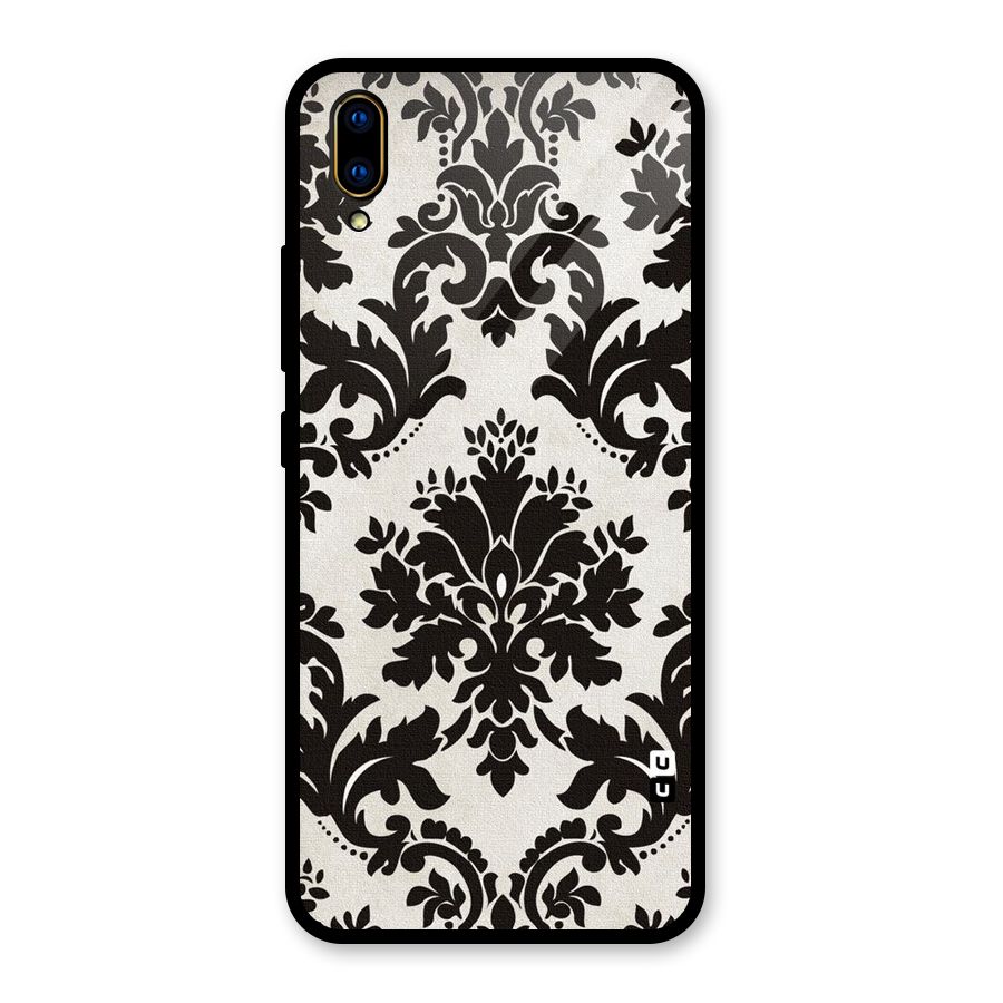 Black Beauty Glass Back Case for Vivo V11 Pro