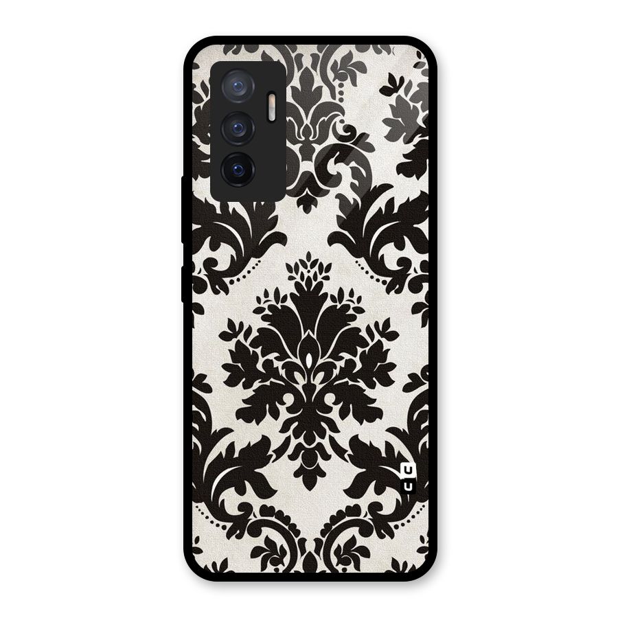 Black Beauty Glass Back Case for Vivo V23e