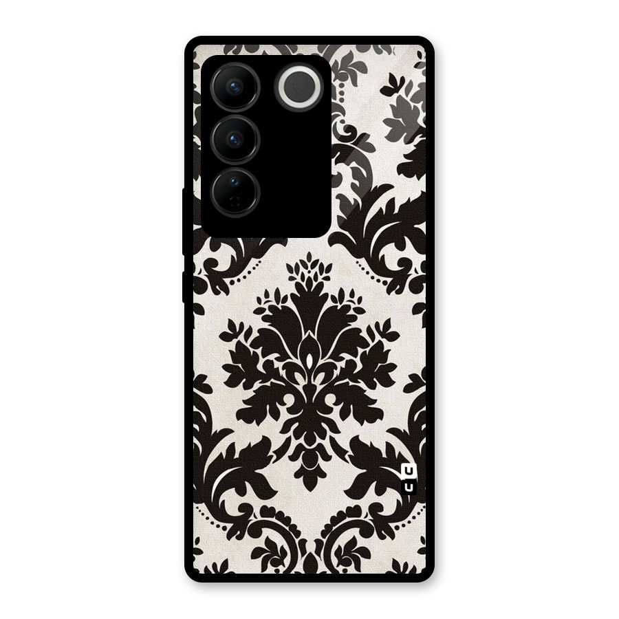 Black Beauty Glass Back Case for Vivo V27