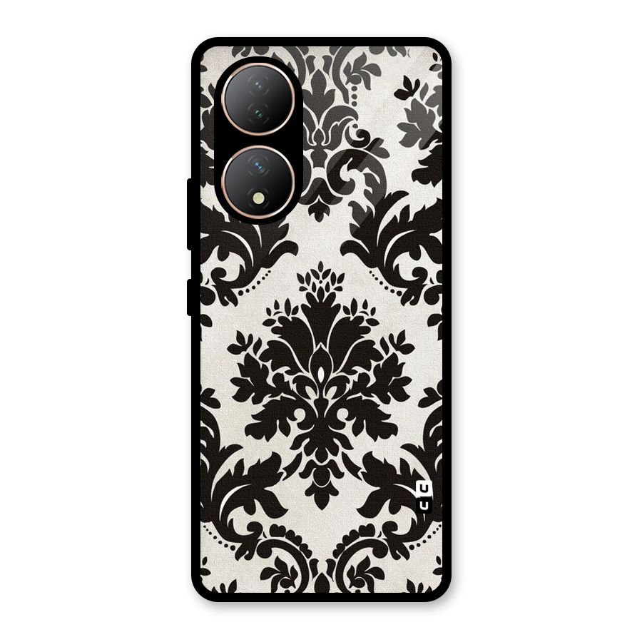 Black Beauty Glass Back Case for Vivo Y100A