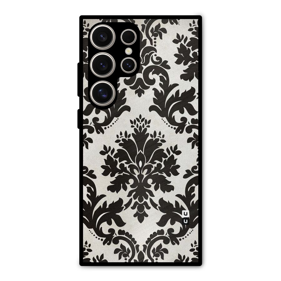 Black Beauty Metal Back Case for Galaxy S24 Ultra