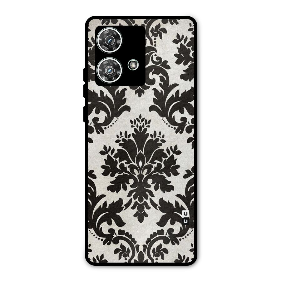 Black Beauty Metal Back Case for Motorola Edge 40 Neo