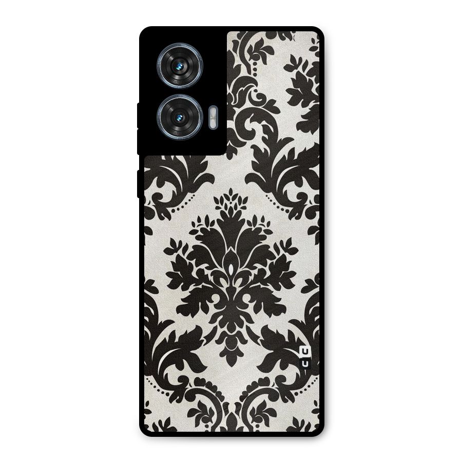 Black Beauty Metal Back Case for Motorola Edge 50 Fusion