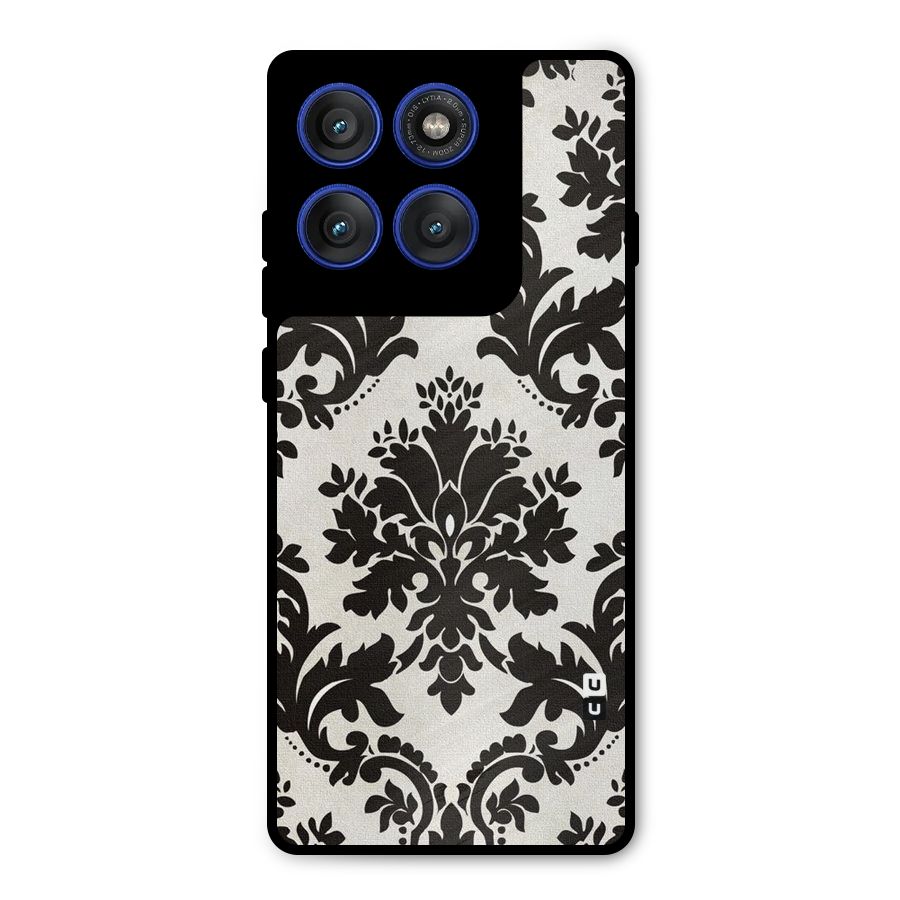 Black Beauty Metal Back Case for Motorola Edge 60 Pro