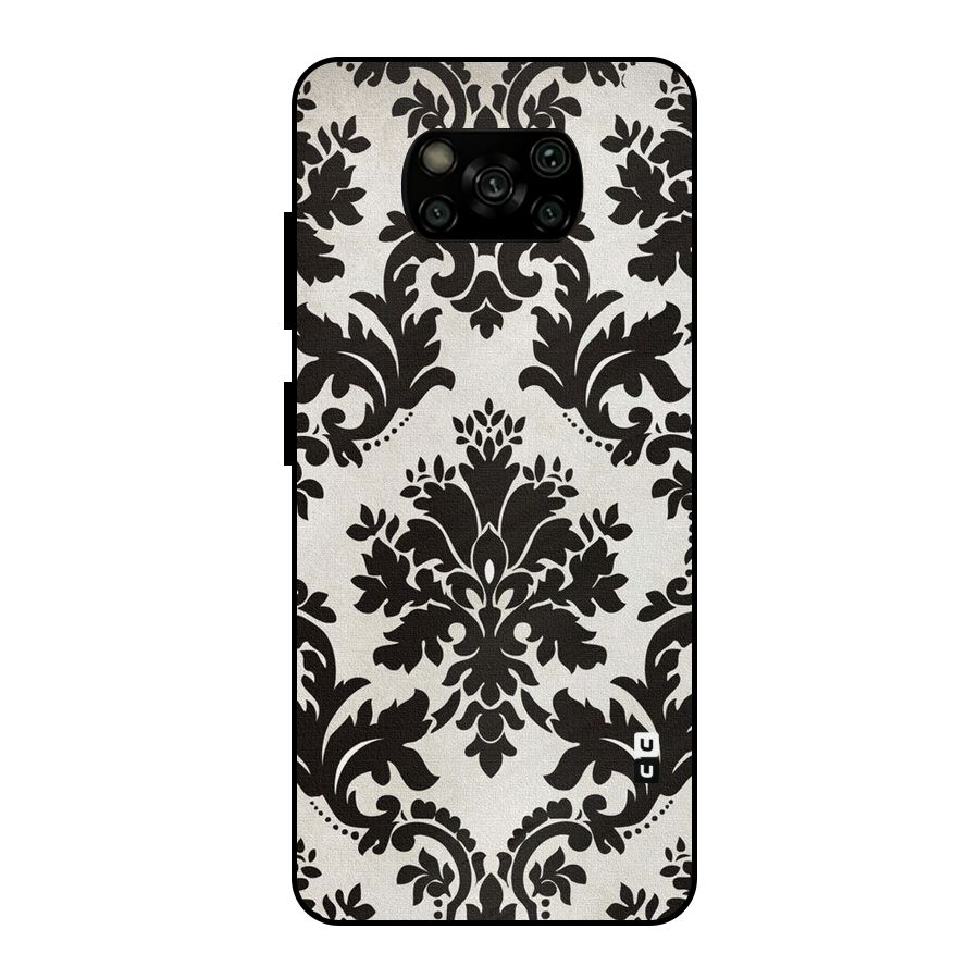 Black Beauty Metal Back Case for Poco X3