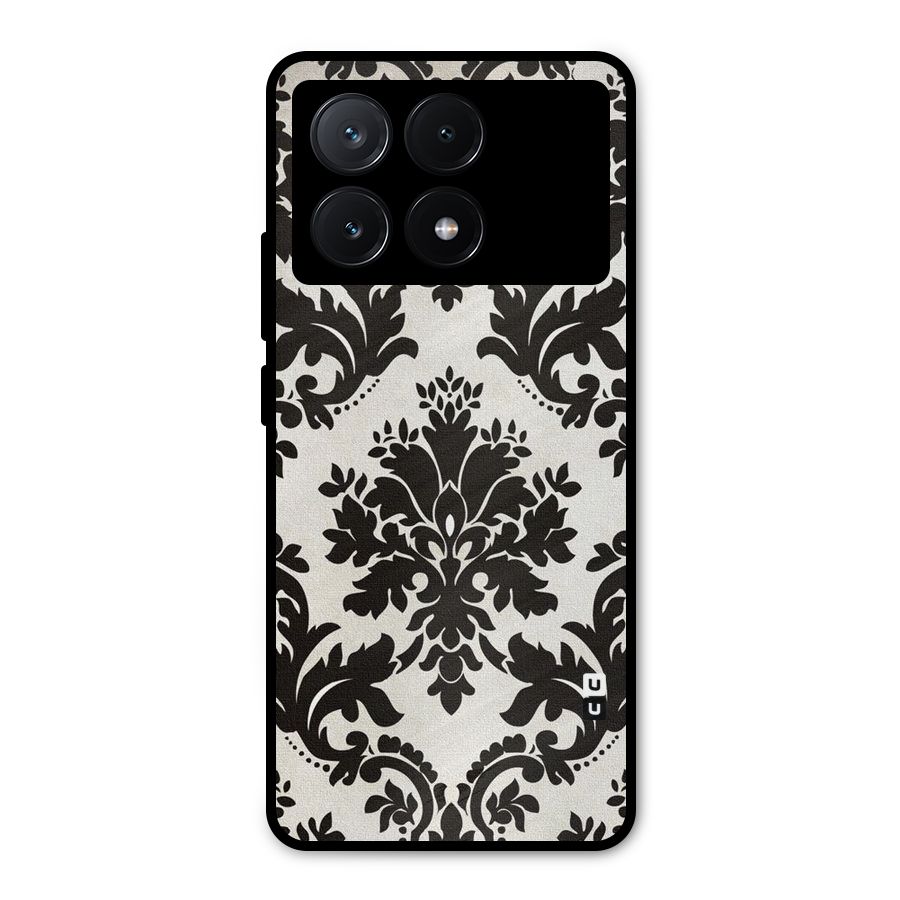 Black Beauty Metal Back Case for Poco X6 Pro