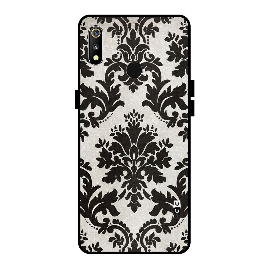 Black Beauty Metal Back Case for Realme 3i