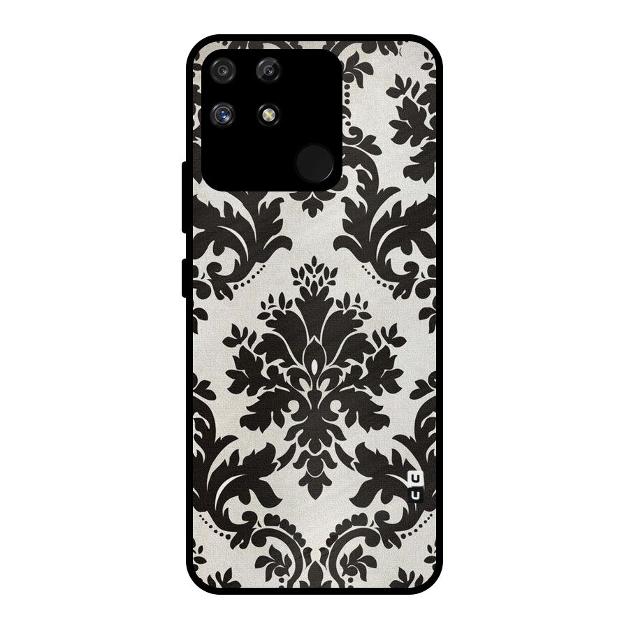 Black Beauty Metal Back Case for Realme Narzo 50A