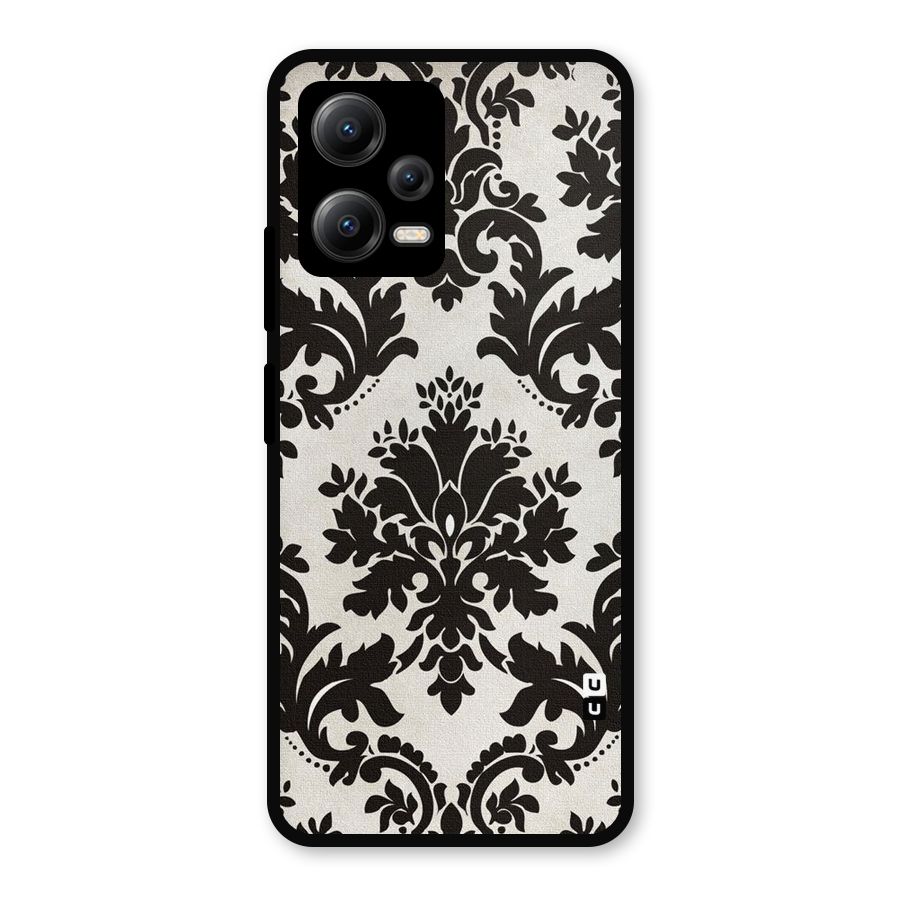 Black Beauty Metal Back Case for Redmi Note 12 5G