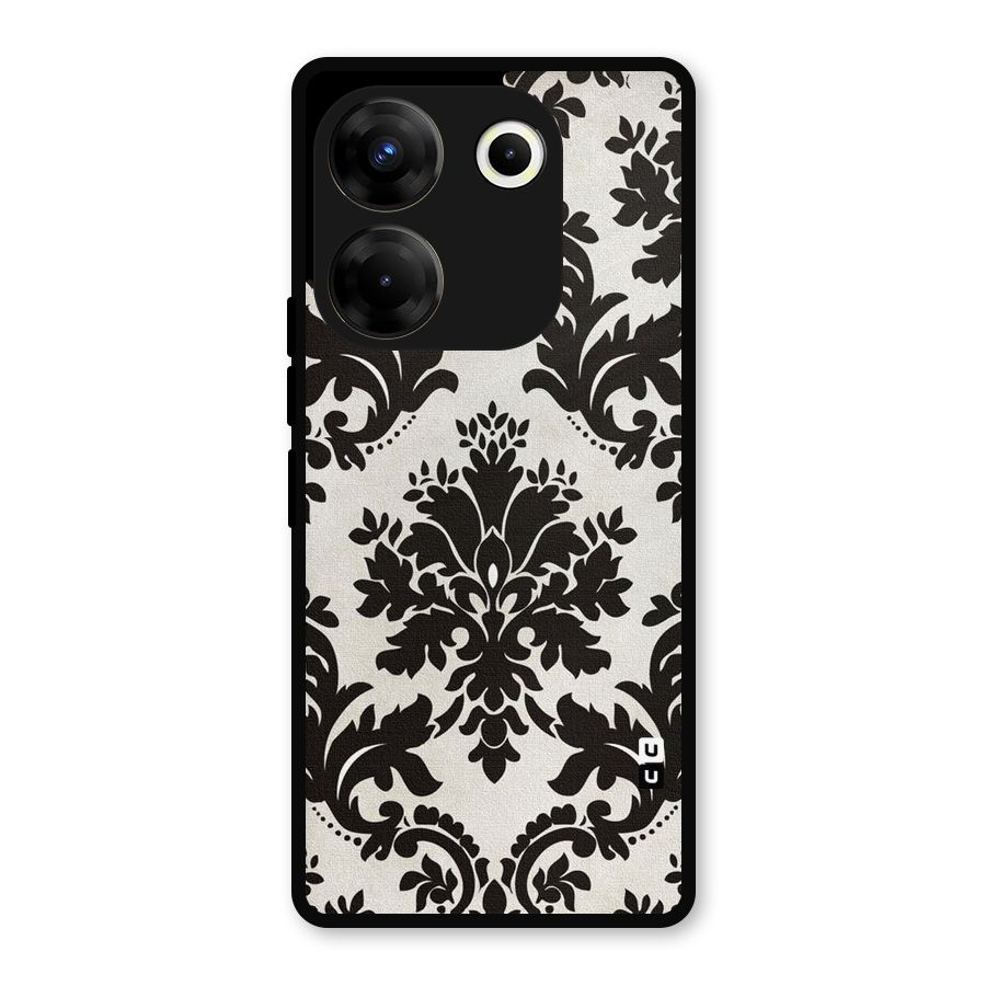 Black Beauty Metal Back Case for Tecno Camon 20