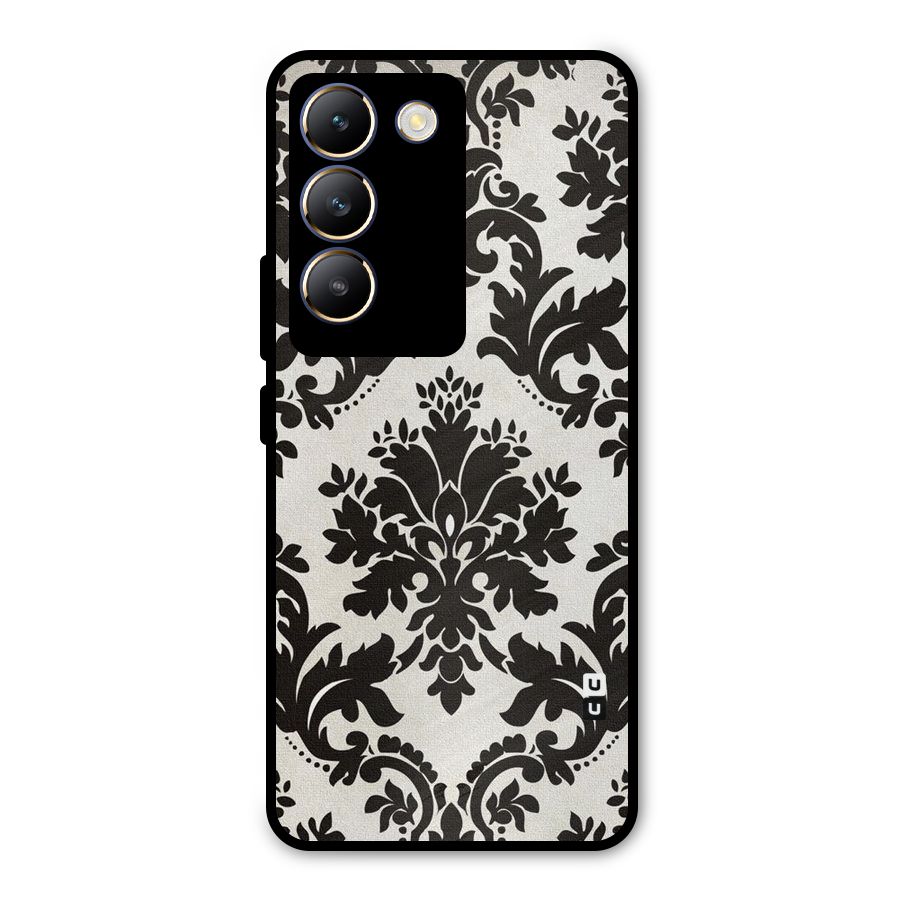 Black Beauty Metal Back Case for Vivo T3 5G