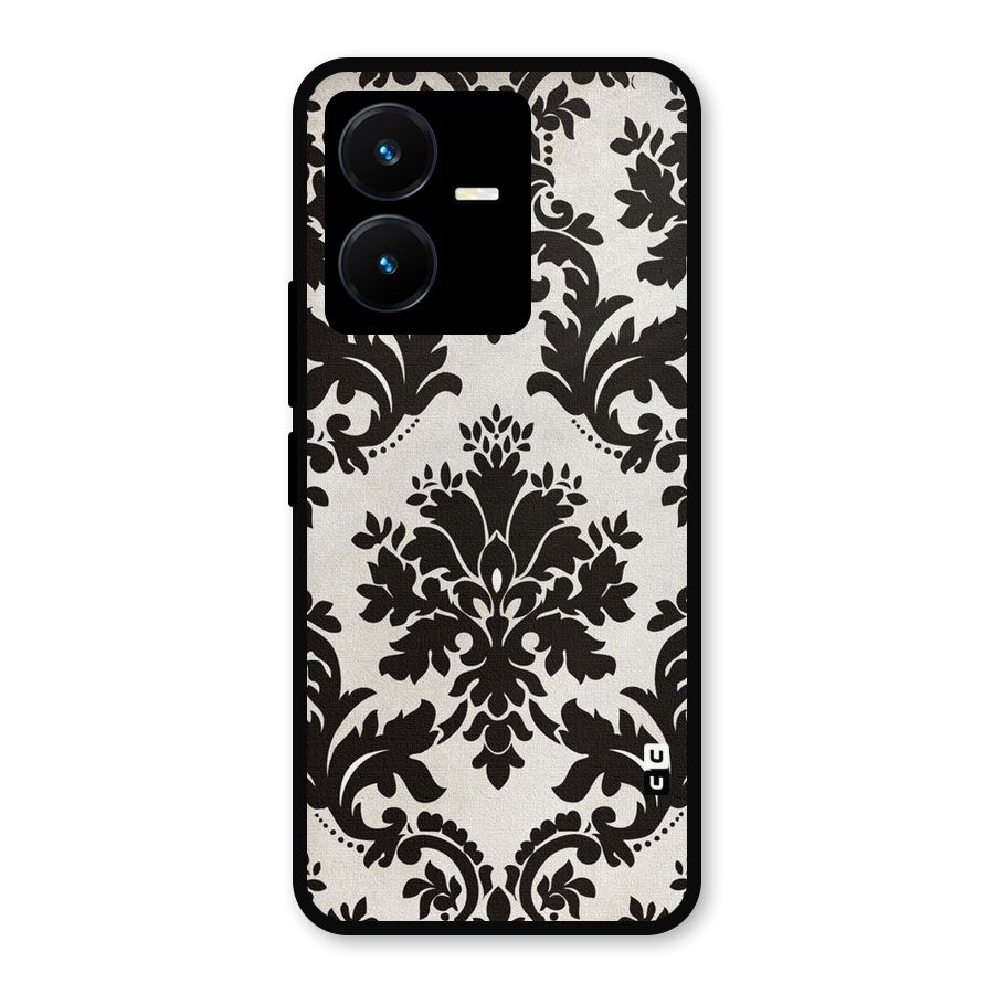Black Beauty Metal Back Case for Vivo Y22