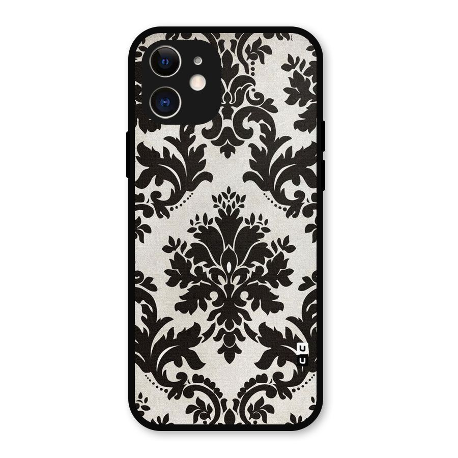 Black Beauty Metal Back Case for iPhone 12