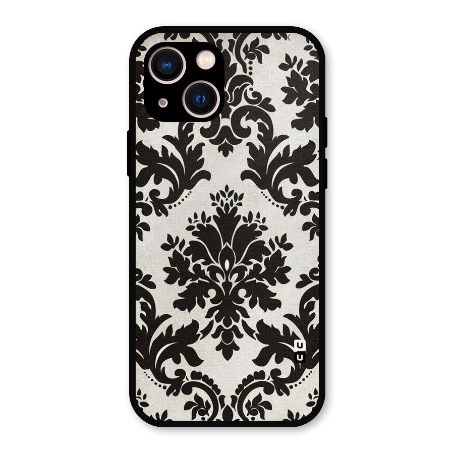 Black Beauty Metal Back Case for iPhone 13