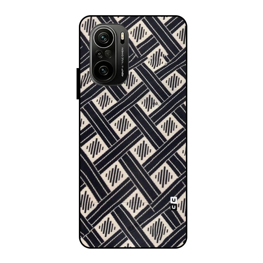 Black Beige Criscros Metal Back Case for Mi 11x