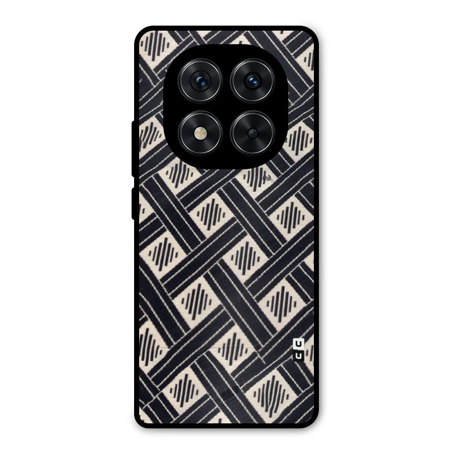 Black Beige Criscros Metal Back Case for Poco X7