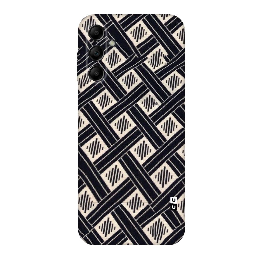 Black Beige Criscros Original Polycarbonate Back Case for Galaxy A14 5G