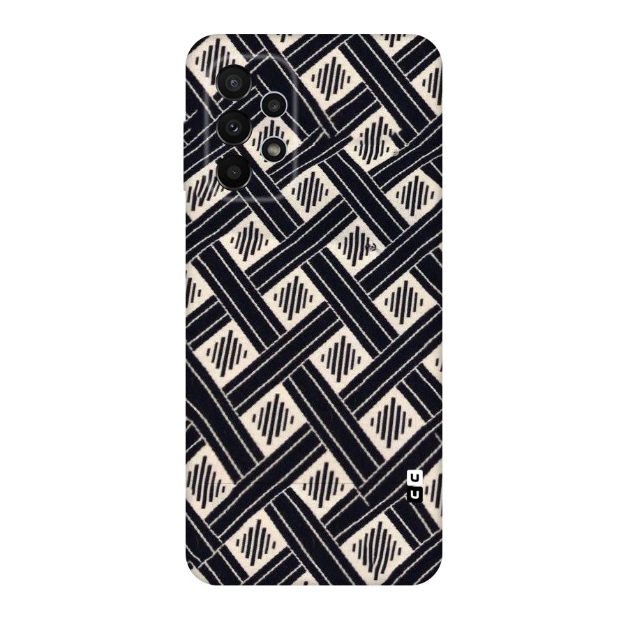 Black Beige Criscros Original Polycarbonate Back Case for Galaxy A23