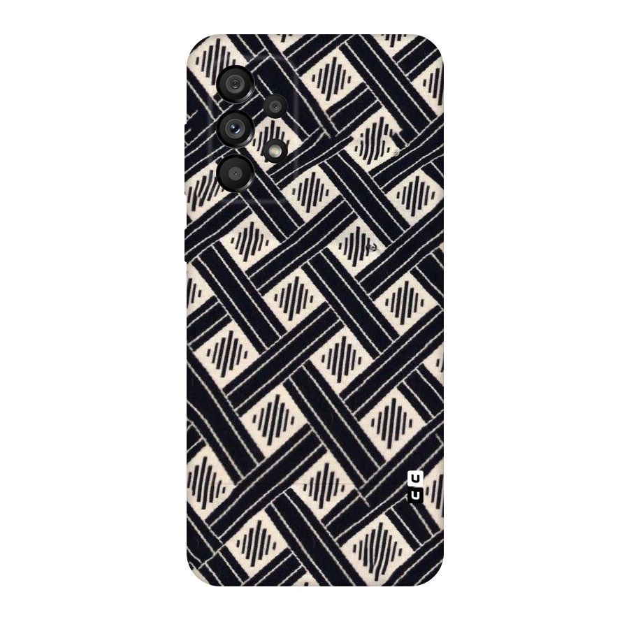 Black Beige Criscros Original Polycarbonate Back Case for Galaxy A73 5G