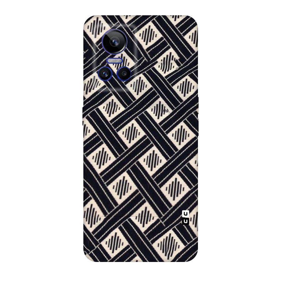 Black Beige Criscros Original Polycarbonate Back Case for Realme GT Neo 3