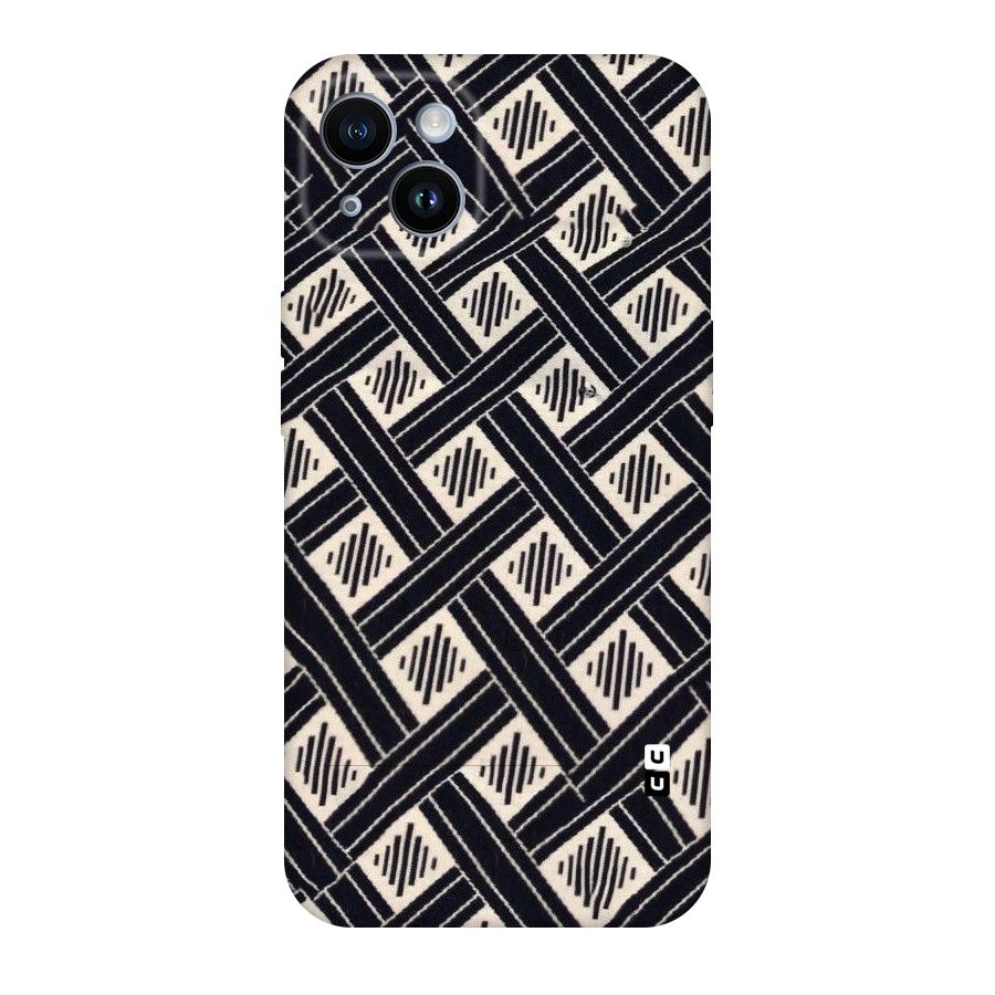 Black Beige Criscros Original Polycarbonate Back Case for iPhone 14