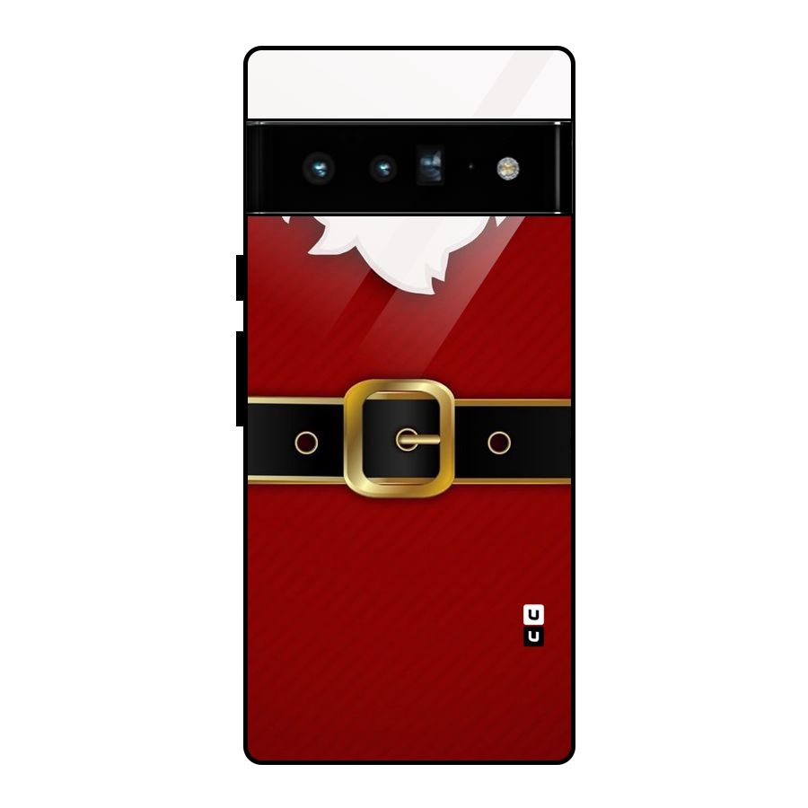 Black Belt Design Glass Back Case for Google Pixel 6 Pro
