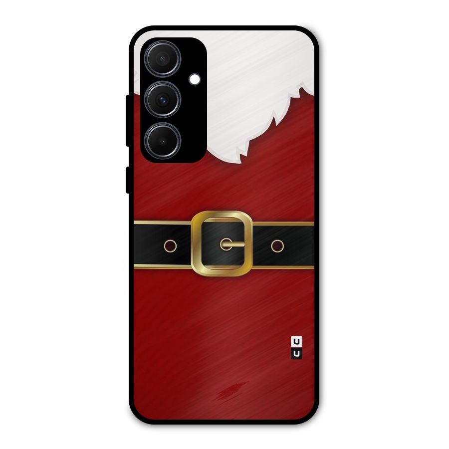 Black Belt Design Metal Back Case for Galaxy A35