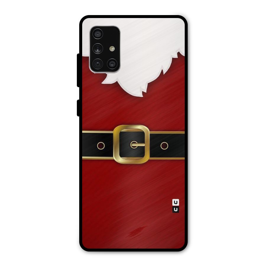 Black Belt Design Metal Back Case for Galaxy A71