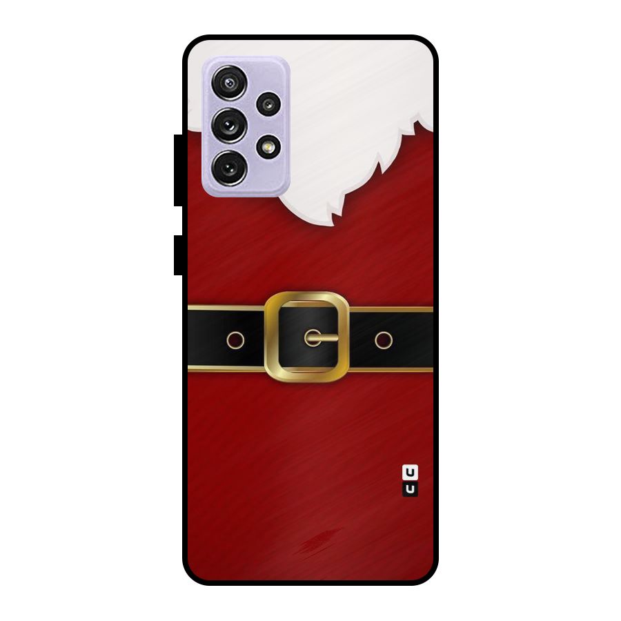 Black Belt Design Metal Back Case for Galaxy A72