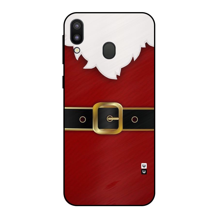 Black Belt Design Metal Back Case for Galaxy M20