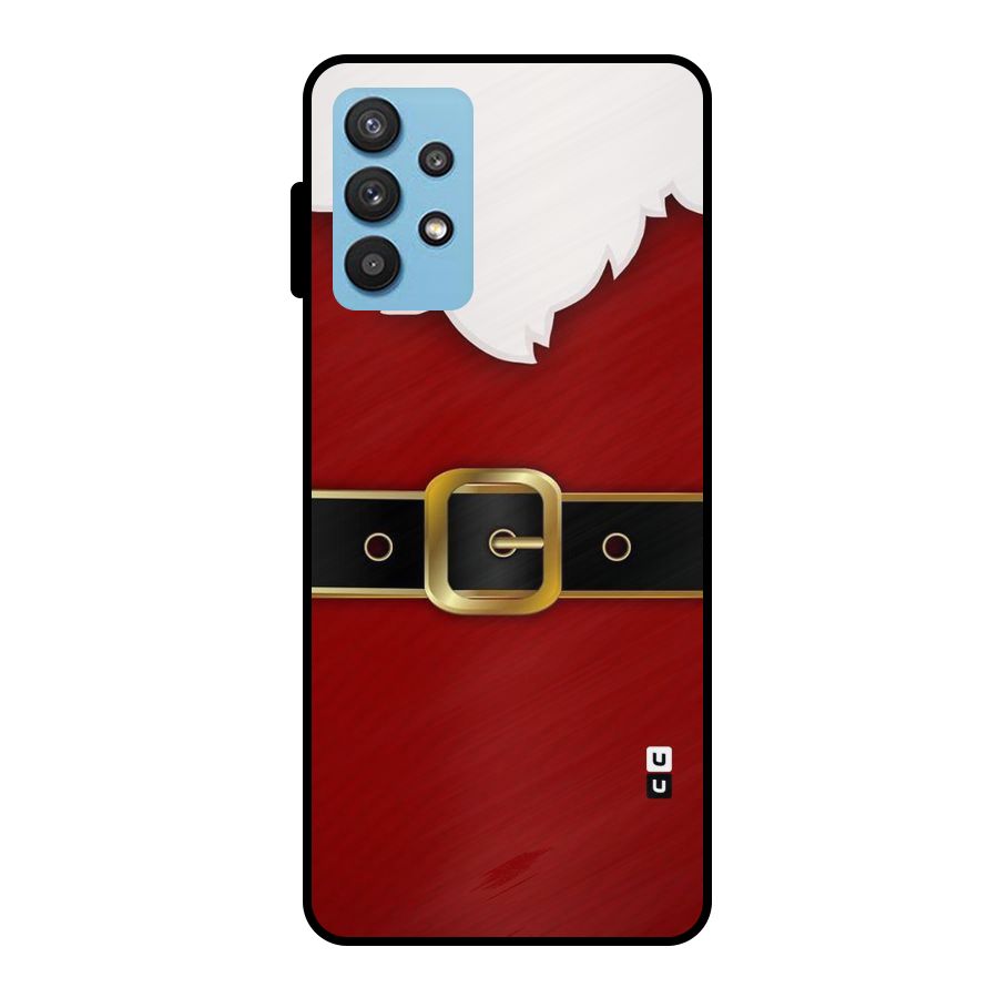 Black Belt Design Metal Back Case for Galaxy M32 5G