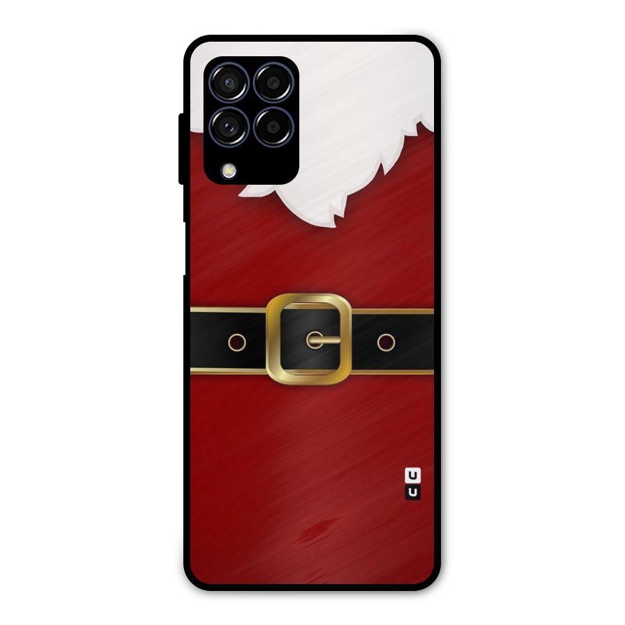 Black Belt Design Metal Back Case for Galaxy M53 5G