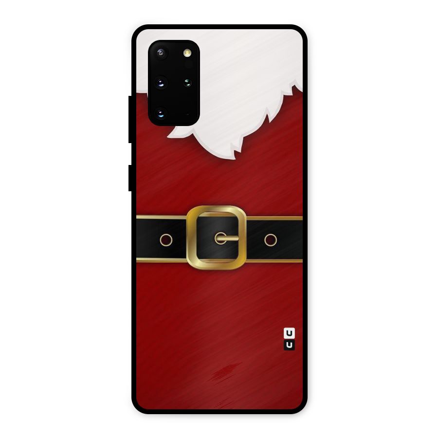 Black Belt Design Metal Back Case for Galaxy S20 Plus