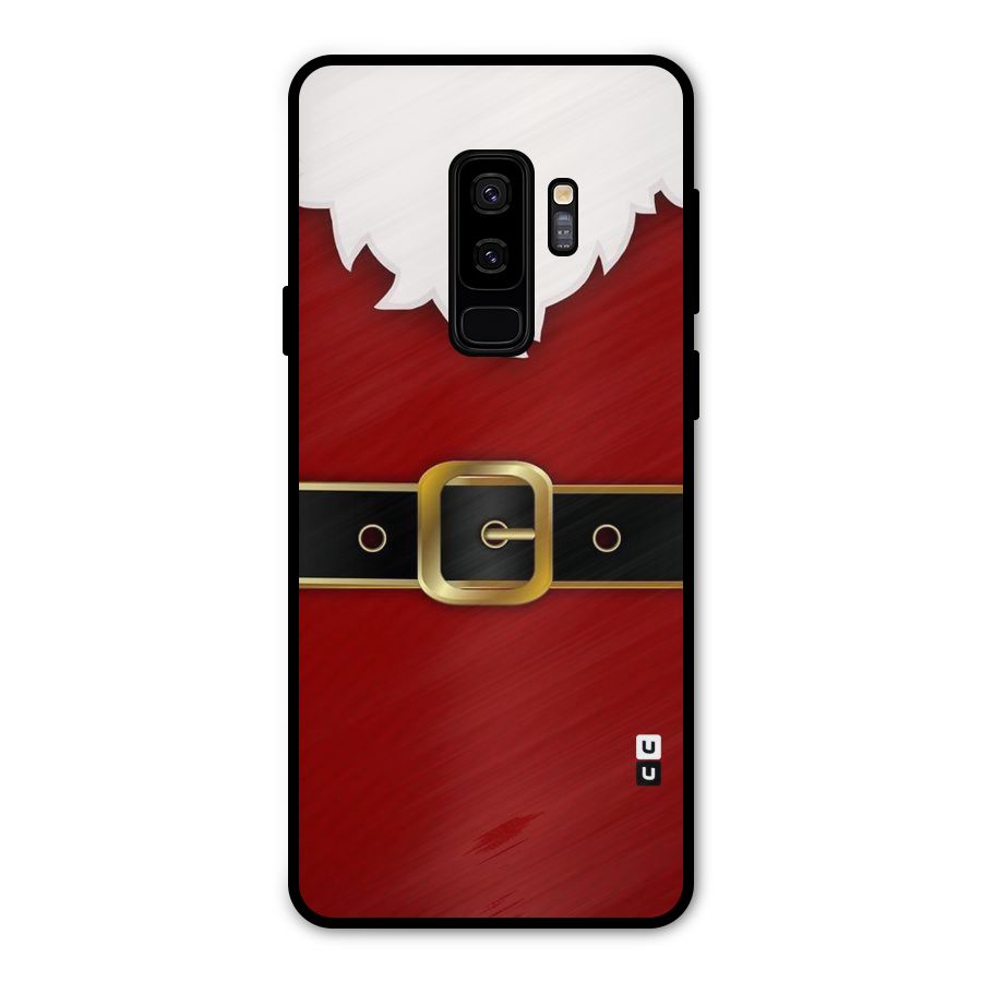 Black Belt Design Metal Back Case for Galaxy S9 Plus