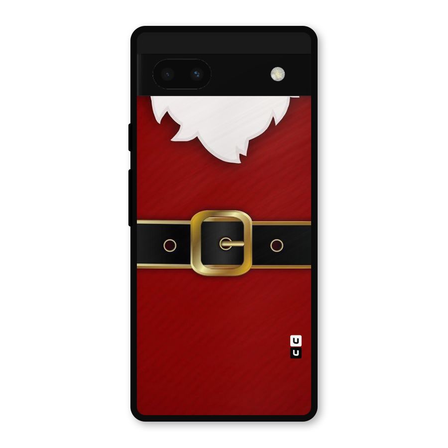 Black Belt Design Metal Back Case for Google Pixel 6a