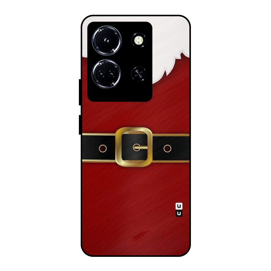 Black Belt Design Metal Back Case for Infinix Note 30 5G