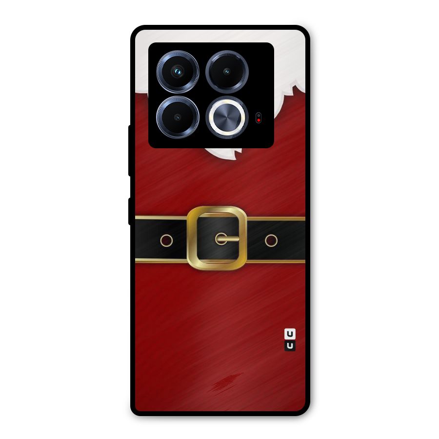 Black Belt Design Metal Back Case for Infinix Note 40 5G