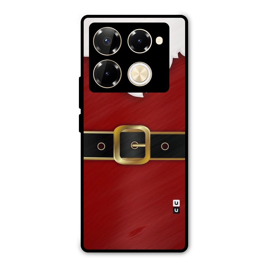 Black Belt Design Metal Back Case for Infinix Note 40 Pro Plus
