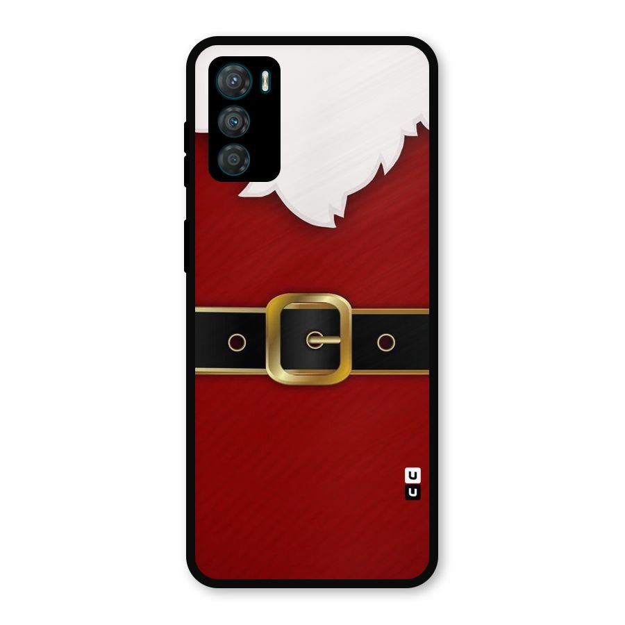 Black Belt Design Metal Back Case for Moto G42