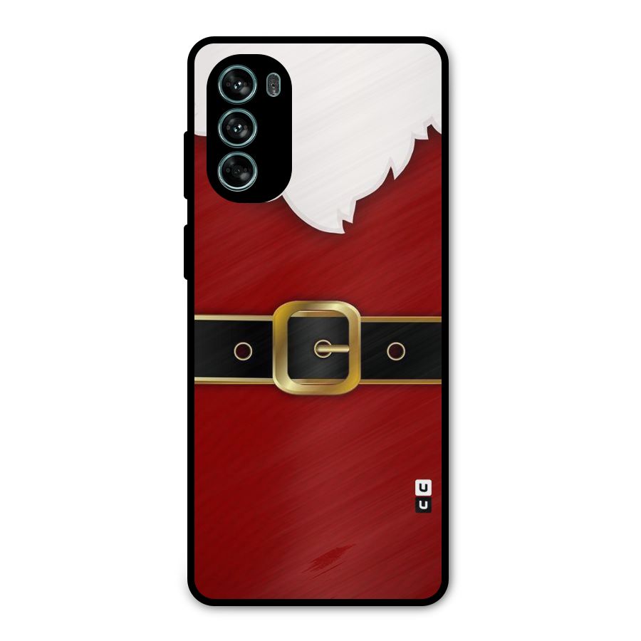 Black Belt Design Metal Back Case for Moto G62