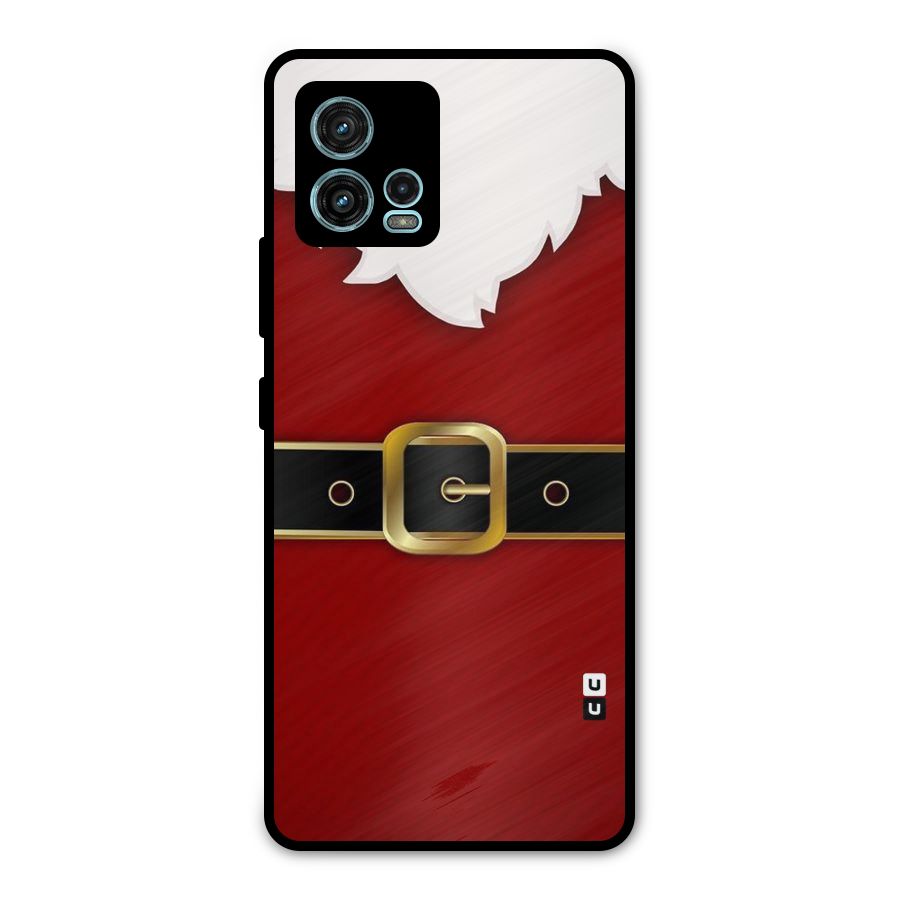Black Belt Design Metal Back Case for Moto G72