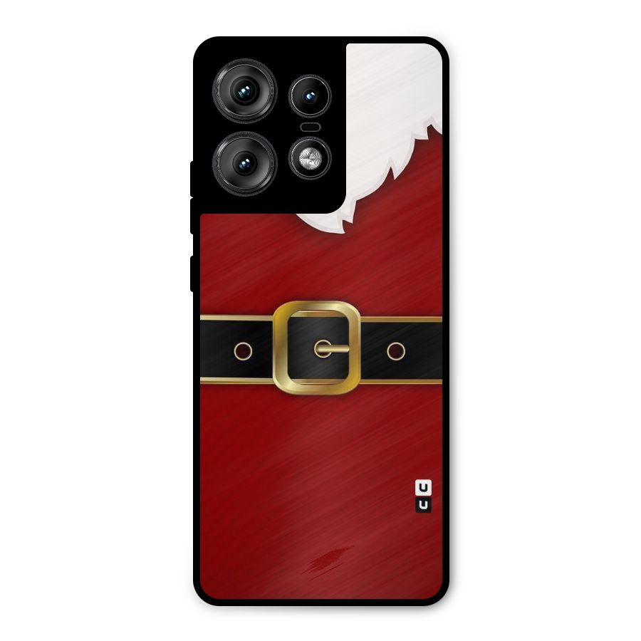 Black Belt Design Metal Back Case for Motorola Edge 50 Pro