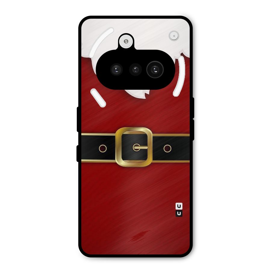 Black Belt Design Metal Back Case for Nothing Phone 3a