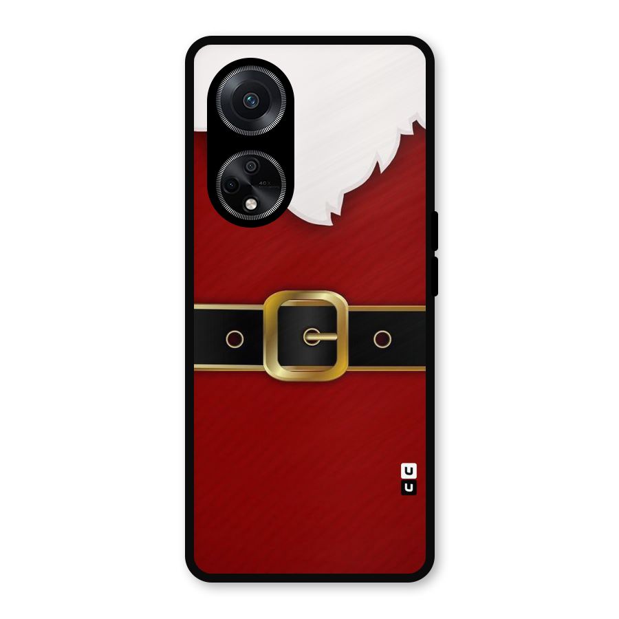Black Belt Design Metal Back Case for Oppo F23