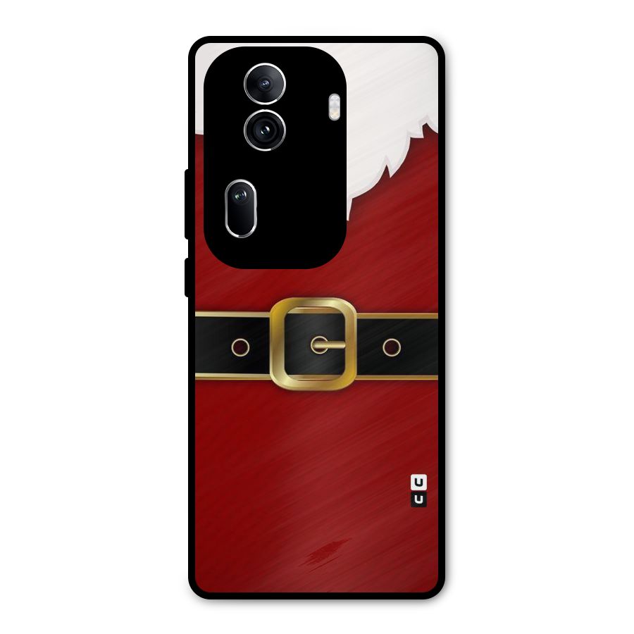 Black Belt Design Metal Back Case for Oppo Reno11 Pro 5G
